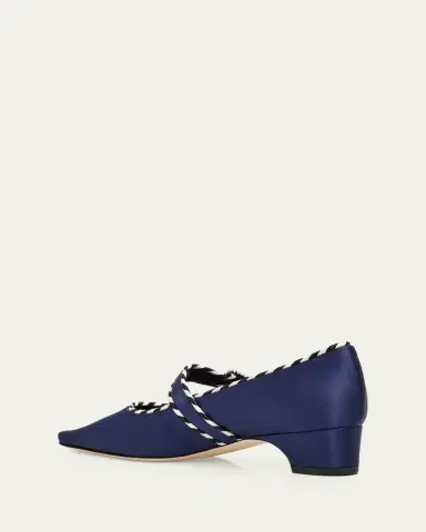 Manolo Blahnik 30mm Zaera Satin Mary Jane Pumps | Thumbnail 5