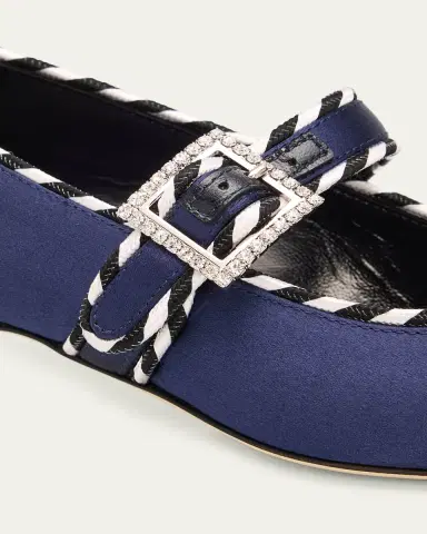 Manolo Blahnik 30mm Zaera Satin Mary Jane Pumps | Thumbnail 6