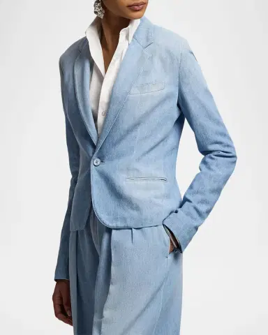 Ralph Lauren Collection Lochlan Cotton Denim Jacket | Thumbnail 5 Ralph Lauren Collection Lochlan Cotton Denim Jacket | Thumbnail 5