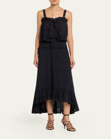 Ulla Johnson Violetta Cotton Eyelet Maxi Skirt | Thumbnail 2 Ulla Johnson Violetta Cotton Eyelet Maxi Skirt | Thumbnail 2