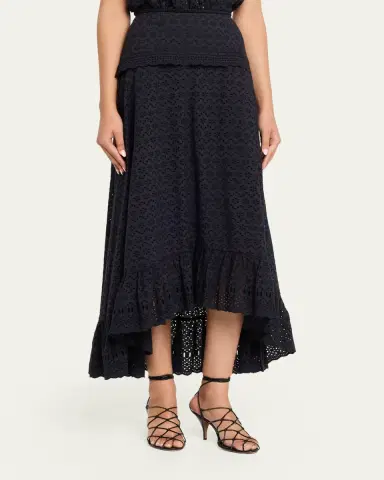 Ulla Johnson Violetta Cotton Eyelet Maxi Skirt | Thumbnail 4 Ulla Johnson Violetta Cotton Eyelet Maxi Skirt | Thumbnail 4