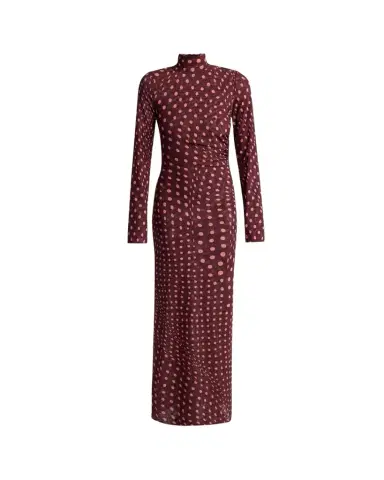 Stella McCartney Turtleneck Polka Dot Mesh Long-Sleeve Maxi Dress | Thumbnail 1 Stella McCartney Turtleneck Polka Dot Mesh Long-Sleeve Maxi Dress | Thumbnail 1