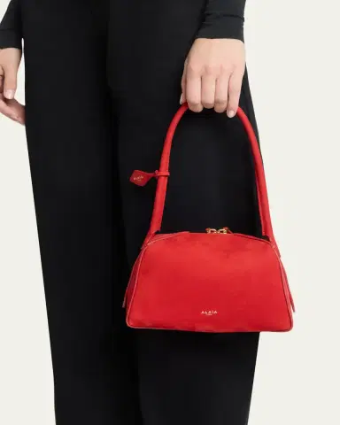 Alaïa Le Bouledogue Dome Suede Top-Handle Bag | Thumbnail 2 Alaïa Le Bouledogue Dome Suede Top-Handle Bag | Thumbnail 2