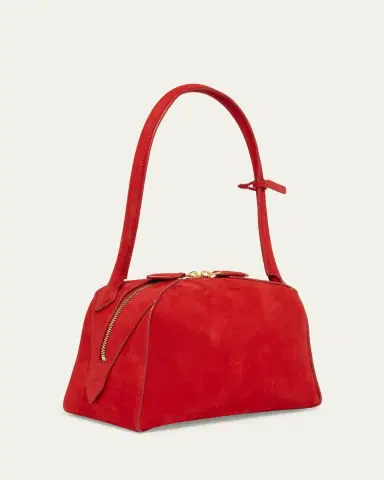Alaïa Le Bouledogue Dome Suede Top-Handle Bag | Thumbnail 3 Alaïa Le Bouledogue Dome Suede Top-Handle Bag | Thumbnail 3