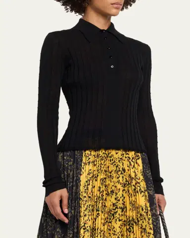 Proenza Schouler Monet Ribbed Top | Thumbnail 4