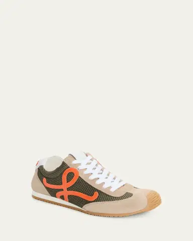 LOEWE Men's Ballet Runner 2 Mesh and Suede Low-Top Sneakers | Thumbnail 2 LOEWE Men's Ballet Runner 2 Mesh and Suede Low-Top Sneakers | Thumbnail 2