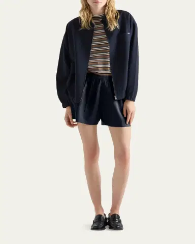 Prada Short-Sleeve Striped Jersey T-Shirt | Thumbnail 2 Prada Short-Sleeve Striped Jersey T-Shirt | Thumbnail 2