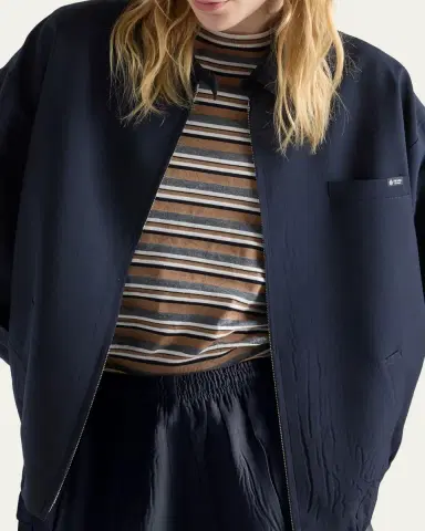 Prada Short-Sleeve Striped Jersey T-Shirt | Thumbnail 4 Prada Short-Sleeve Striped Jersey T-Shirt | Thumbnail 4