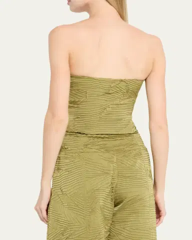 Ulla Johnson Heleen Satin Strapless Crop Top | Thumbnail 3 Ulla Johnson Heleen Satin Strapless Crop Top | Thumbnail 3