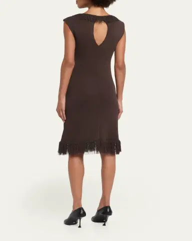 Proenza Schouler Saski Textured Fringe Dress | Thumbnail 3