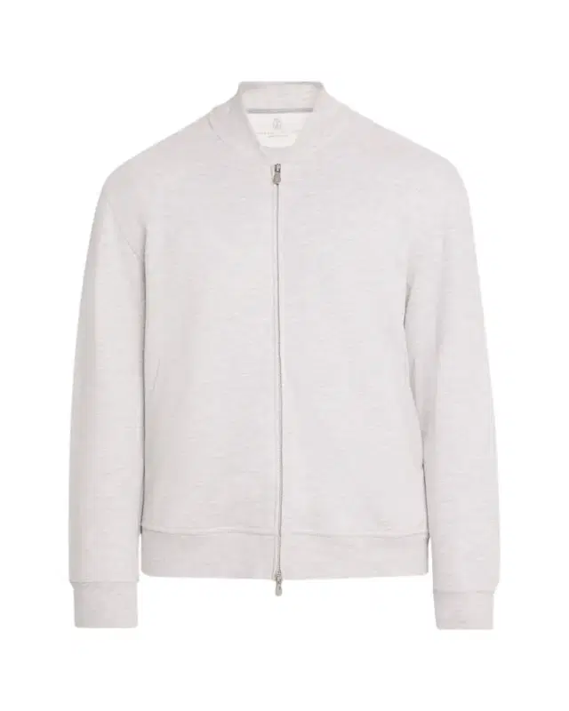 Brunello Cucinelli Men's Bomber Full-Zip Sweatshirt