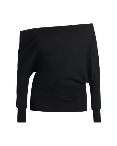 Tom Ford Wool-Silk Asymmetric Off-Shoulder Sweater | Thumbnail 1 Tom Ford Wool-Silk Asymmetric Off-Shoulder Sweater | Thumbnail 1