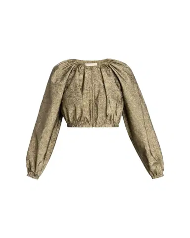 Ulla Johnson Orielle Metallic Taffeta Bomber Jacket | Thumbnail 1 Ulla Johnson Orielle Metallic Taffeta Bomber Jacket | Thumbnail 1
