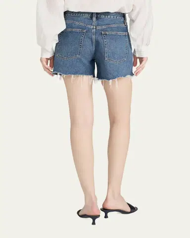 Frame The Long Hand Denim Shorts | Thumbnail 3 Frame The Long Hand Denim Shorts | Thumbnail 3
