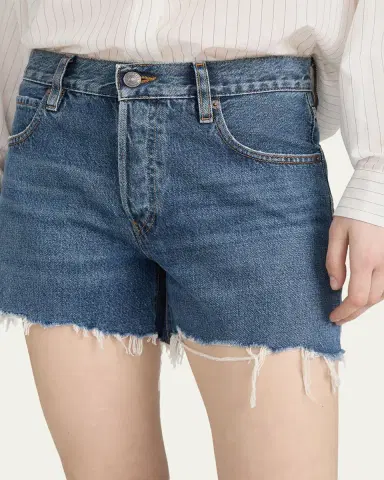Frame The Long Hand Denim Shorts | Thumbnail 5 Frame The Long Hand Denim Shorts | Thumbnail 5