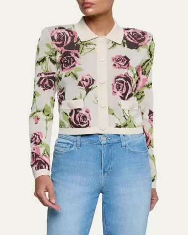 L'Agence Western Toile Osiris Jacquard Cardigan | Thumbnail 8 L'Agence Western Toile Osiris Jacquard Cardigan | Thumbnail 8
