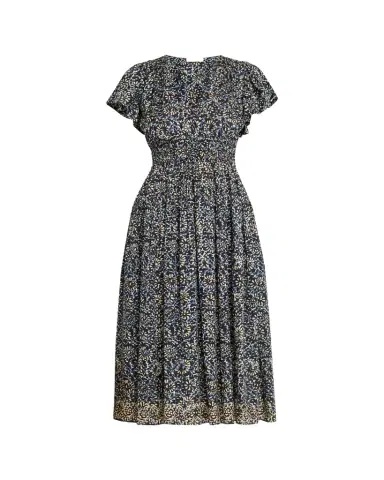 Ulla Johnson Lyria Printed Cotton Midi Dress | Thumbnail 1 Ulla Johnson Lyria Printed Cotton Midi Dress | Thumbnail 1