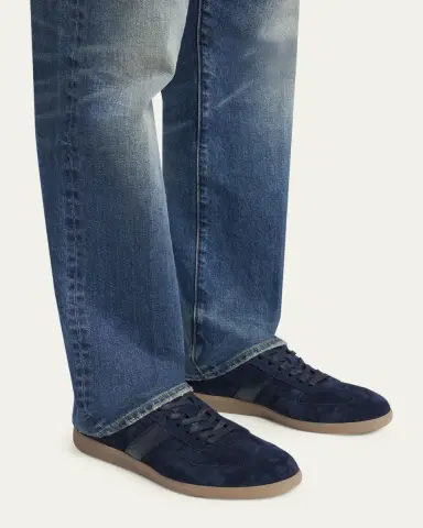 Tom Ford Men's T Suede and Leather-Trim Low-Top Sneakers | Thumbnail 2