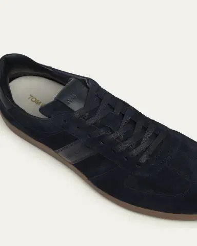 Tom Ford Men's T Suede and Leather-Trim Low-Top Sneakers | Thumbnail 5