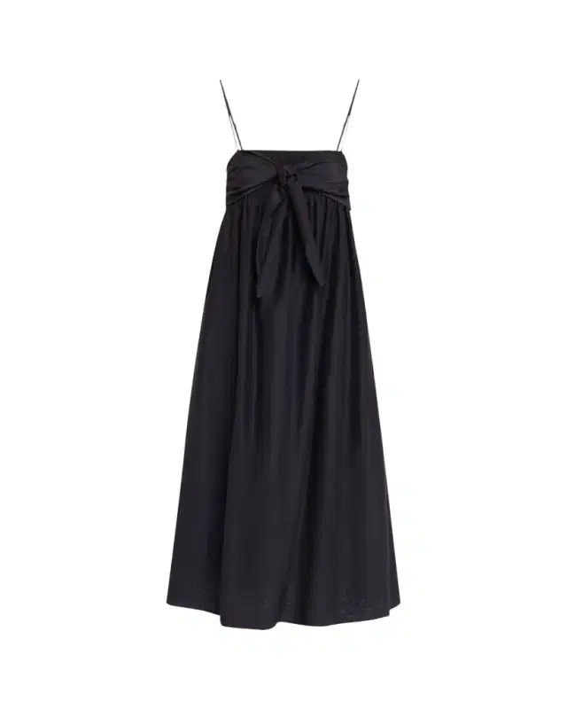 Vince Tie-Front Cotton Maxi Dress