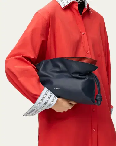 LOEWE Flamenco Layered Leather Clutch Bag | Thumbnail 2