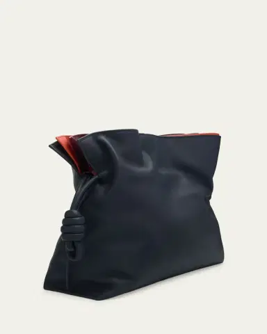 LOEWE Flamenco Layered Leather Clutch Bag | Thumbnail 3