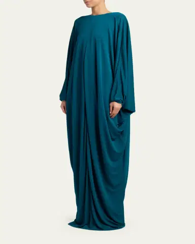 Tom Ford Draped Jersey High-Low Caftan Dress | Thumbnail 4