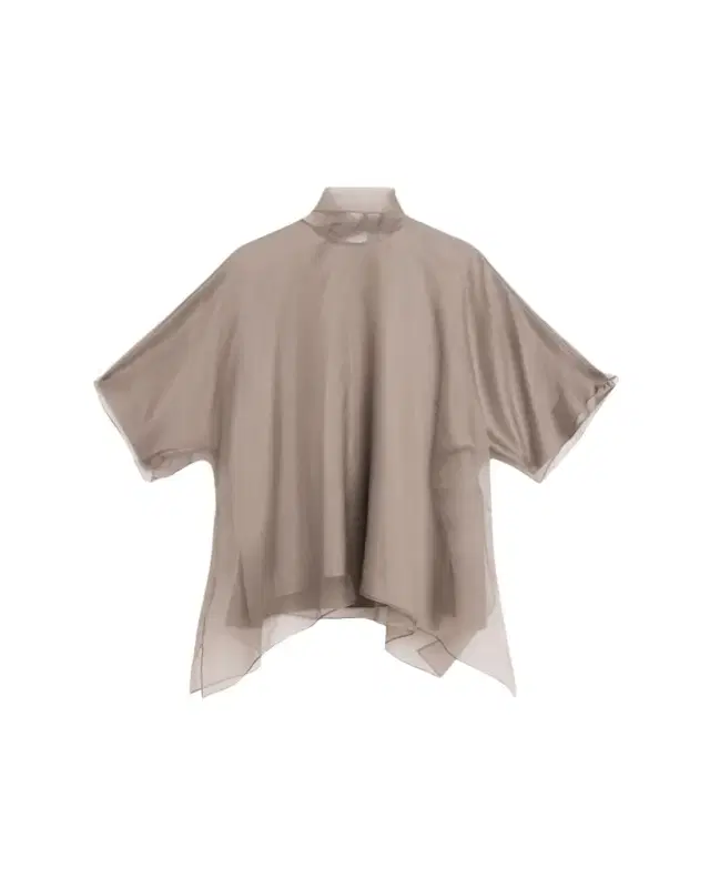 Cali Scarf-Neck Silk Organza Blouse
