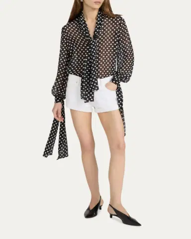 FRAME The Nouvelle Polka Dot Blouse | Thumbnail 2