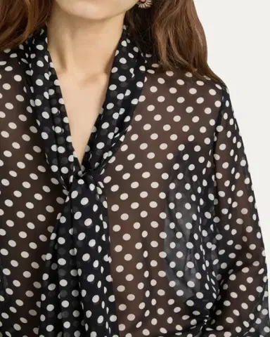 FRAME The Nouvelle Polka Dot Blouse | Thumbnail 5