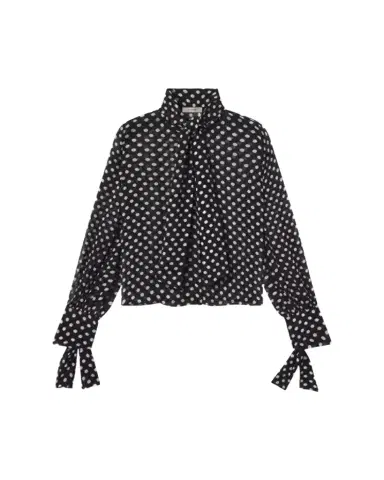 FRAME The Nouvelle Polka Dot Blouse | Thumbnail 1