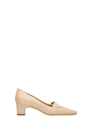 Manolo Blahnik 50mm Cleofelo Low-Heel Leather Pumps | Thumbnail 1 Manolo Blahnik 50mm Cleofelo Low-Heel Leather Pumps | Thumbnail 1
