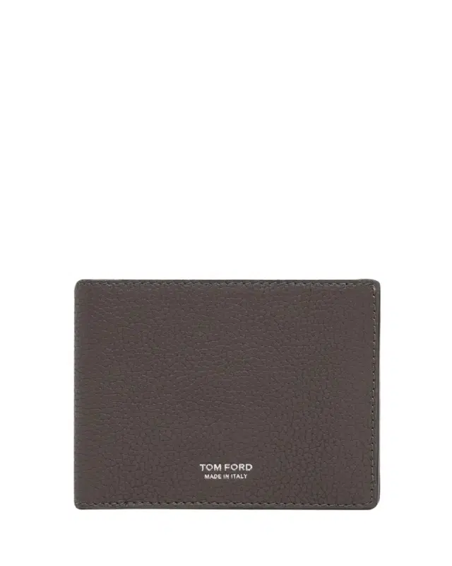 TOM FORD Men's Grained Leather T Line Bifold Wallet
