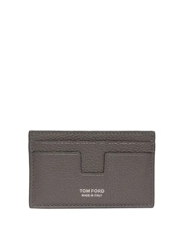 TOM FORD Men's T Line Soft Grain Leather Card Holder