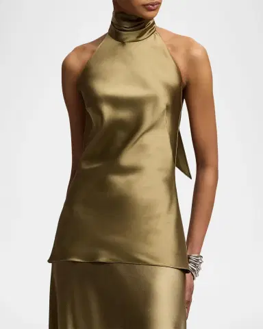 Ralph Lauren Collection Chilton Satin Top | Thumbnail 3 Ralph Lauren Collection Chilton Satin Top | Thumbnail 3