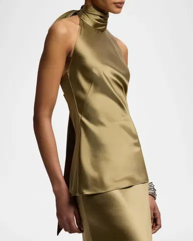 Ralph Lauren Collection Chilton Satin Top | Thumbnail 5 Ralph Lauren Collection Chilton Satin Top | Thumbnail 5