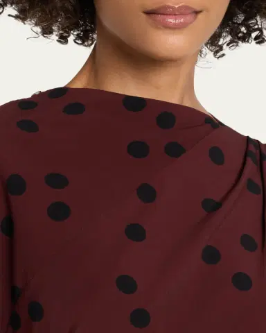 Proenza Schouler Ren Polka Dot Ruched Dress | Thumbnail 5 Proenza Schouler Ren Polka Dot Ruched Dress | Thumbnail 5