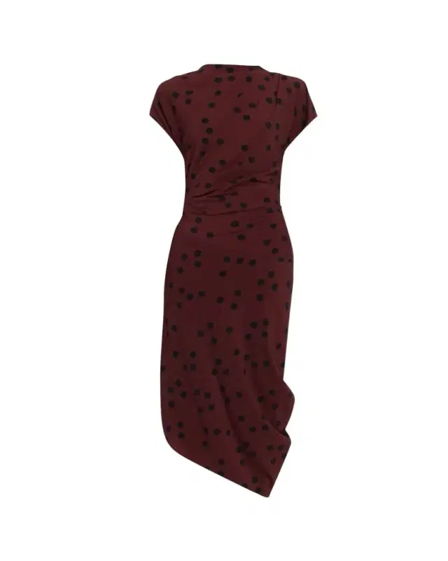 Proenza Schouler Ren Polka Dot Ruched Dress