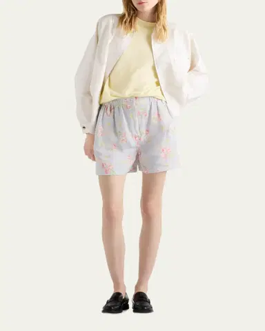 Prada Superfine Cashmere Short-Sleeve T-Shirt | Thumbnail 7 Prada Superfine Cashmere Short-Sleeve T-Shirt | Thumbnail 7