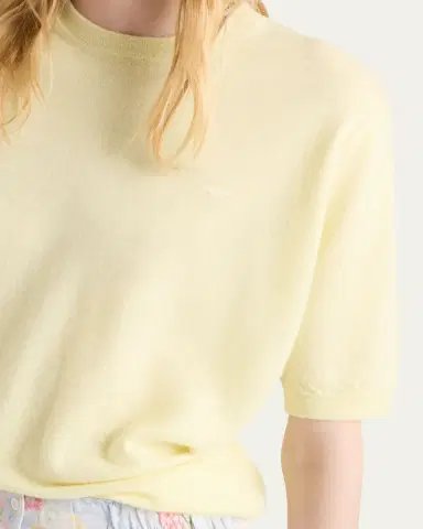 Prada Superfine Cashmere Short-Sleeve T-Shirt | Thumbnail 10 Prada Superfine Cashmere Short-Sleeve T-Shirt | Thumbnail 10