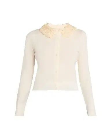 Ulla Johnson Anna Embellished Merino Cardigan | Thumbnail 1 Ulla Johnson Anna Embellished Merino Cardigan | Thumbnail 1