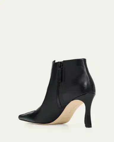 Manolo Blahnik 90mm Milleta Leather Ankle Boots | Thumbnail 2