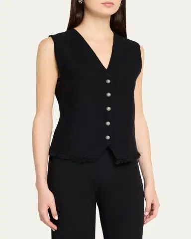Kobi Halperin Anya Fringe-Hem Knit Vest | Thumbnail 4