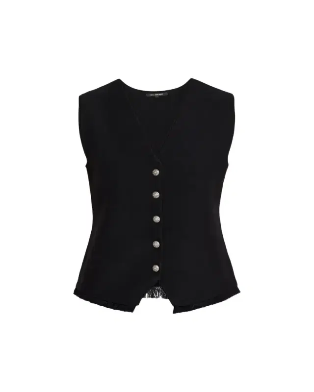 Kobi Halperin Anya Fringe-Hem Knit Vest