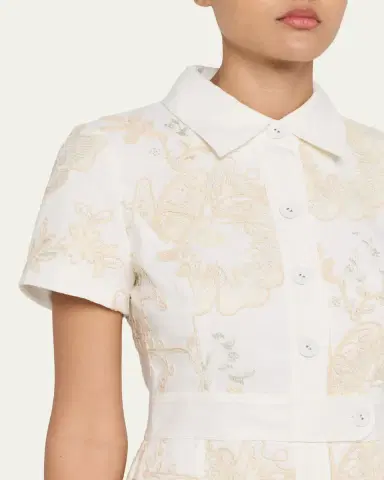 Ramy Brook Shannon Embroidered Mini Shirtdress | Thumbnail 5