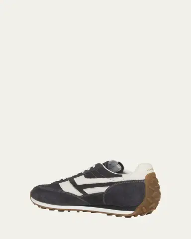 Tom Ford Men's Mick Suede and Leather Low-Top Sneakers | Thumbnail 9