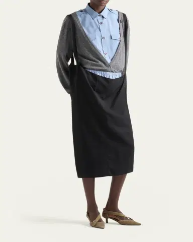 Prada Plunging V-Neck Cashmere Cardigan | Thumbnail 2 Prada Plunging V-Neck Cashmere Cardigan | Thumbnail 2