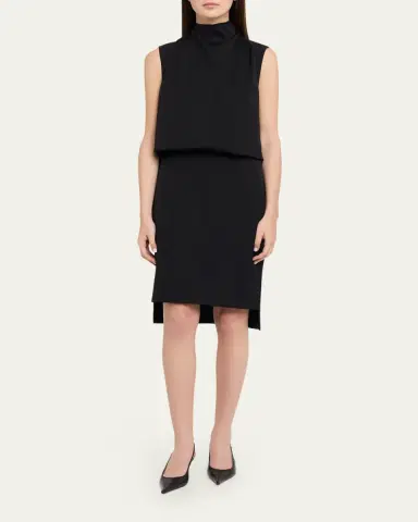 Brandon Maxwell Noa Sleeveless Blouson Dress | Thumbnail 2