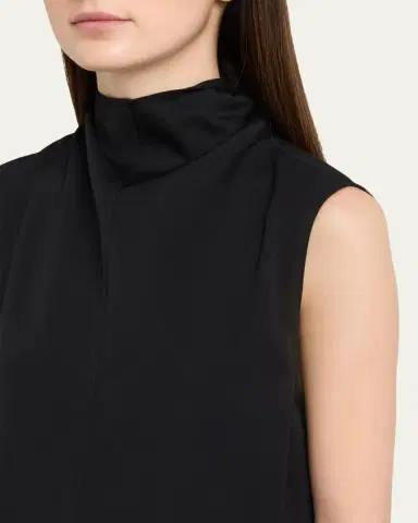 Brandon Maxwell Noa Sleeveless Blouson Dress | Thumbnail 5