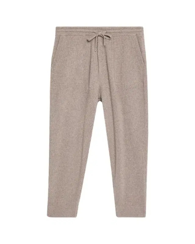 Men's Cashmere Rib Drawstring Sweatpants